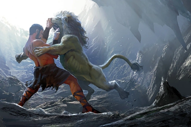 Геракл и немейский лев