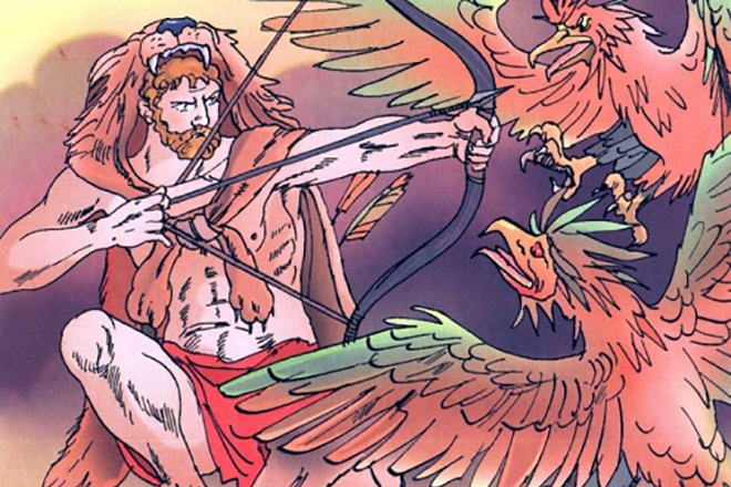 Геракл и стимфалийские птицы