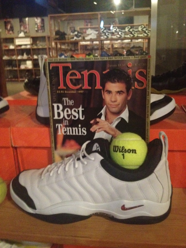 Сейчас кроссовки Сампраса являются музейным экспонатом коллекции Shoezeum в Лас Вегасе. Фото: juicemanji.blogspot.fr