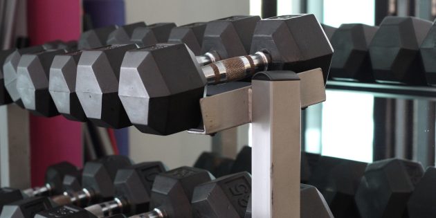 Упражнения с гантелями: Неразборные