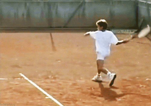 Роджер Федерер в детстве