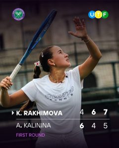 Kamilla Rahimova Uimbldonda irodali g‘alabaga erishdi