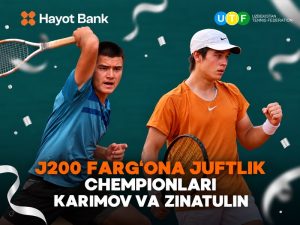 Alan Zinatulin va Abdurahmon Karimov J200 Farg‘ona turniri chempionlari